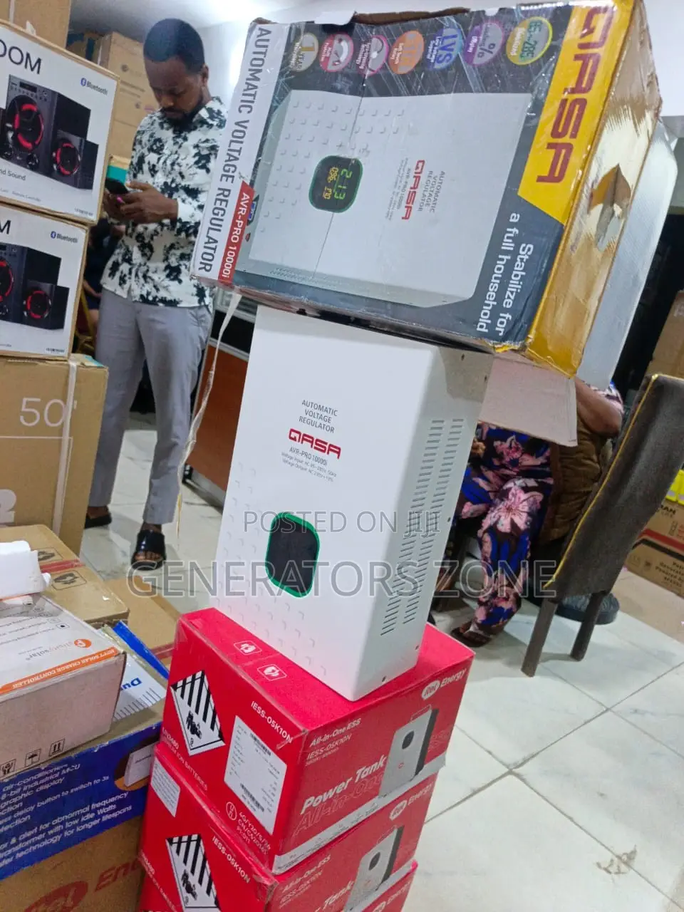 QASA 10KVA AVR Voltage Stabilizer for Appliances