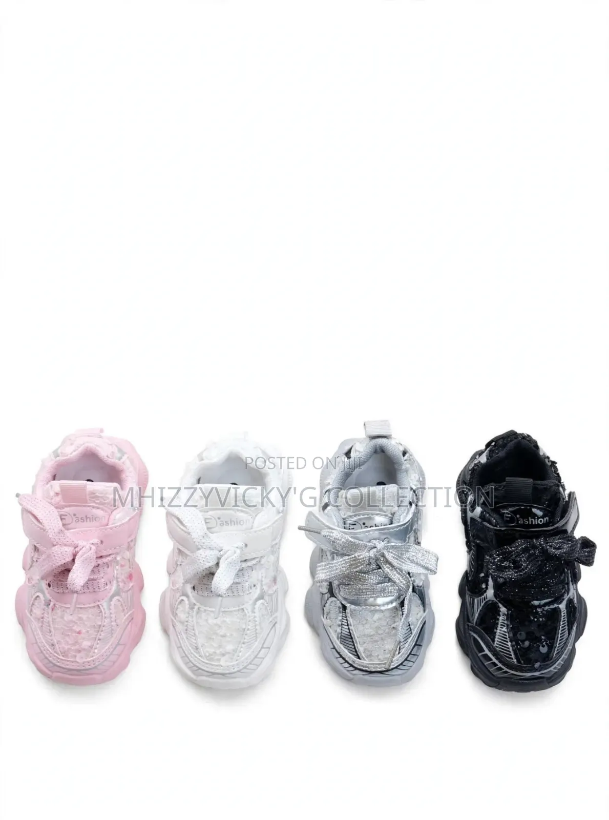 Toddler Girls Chunky Glitter Bowknot Sneakers