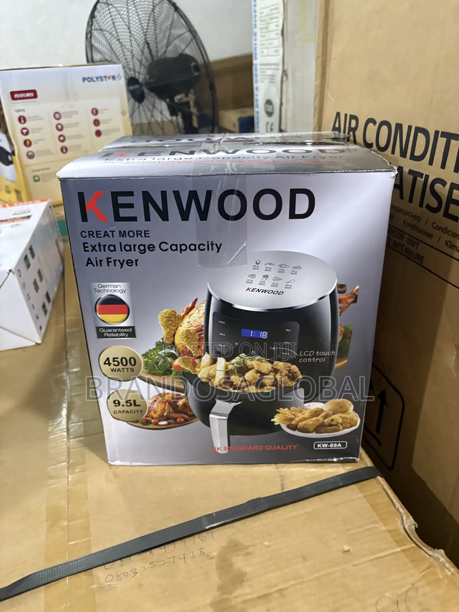 Kenwood 9.5L Large Family Air Fryer
