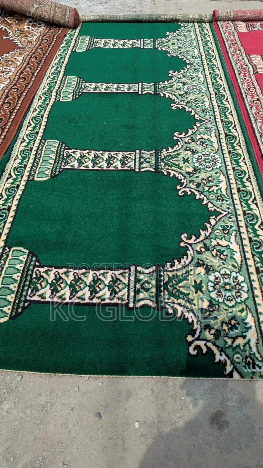 Mosque Rug VIP Available Red Green Brown