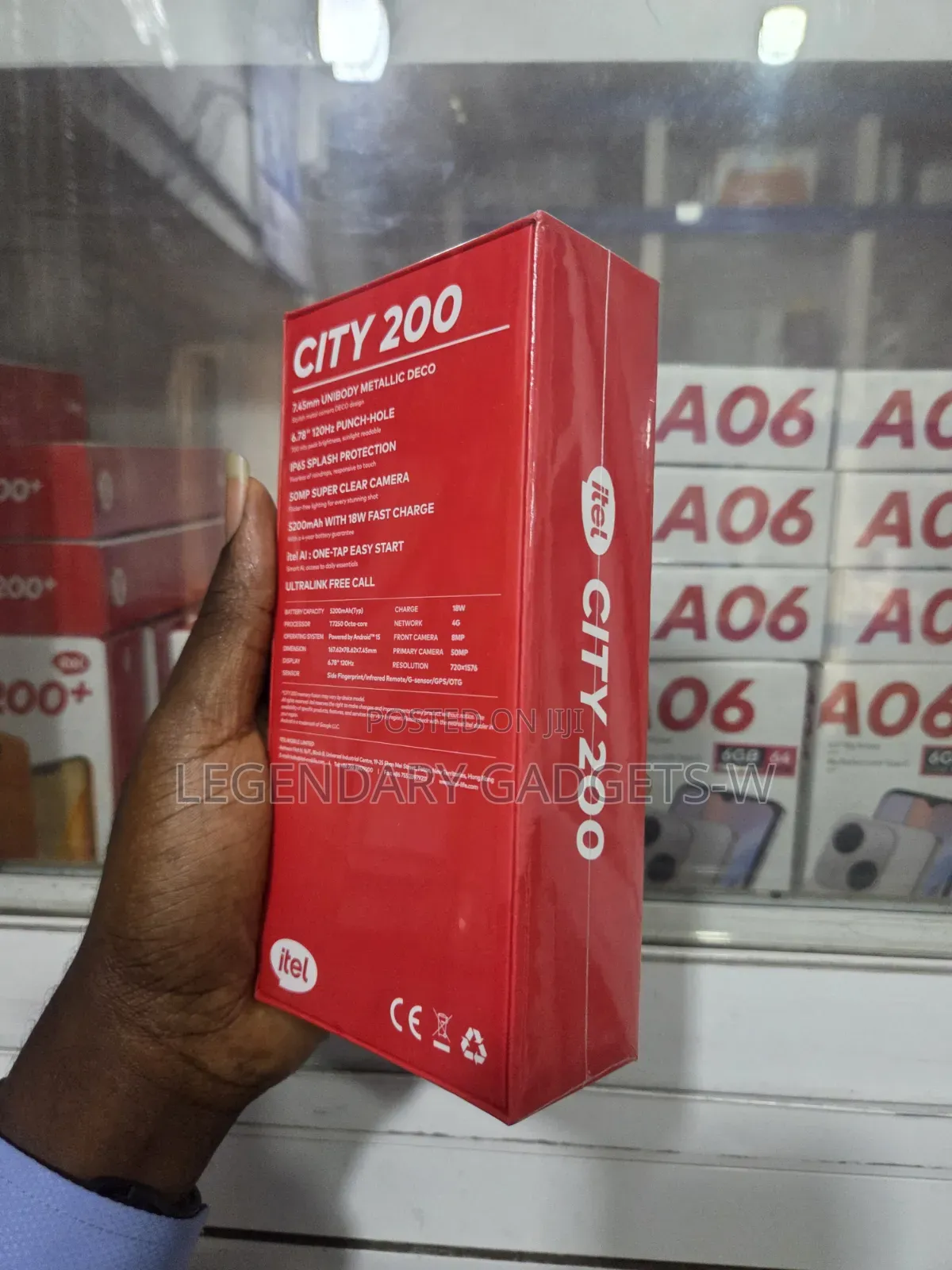 New Itel City 200 128 GB Black