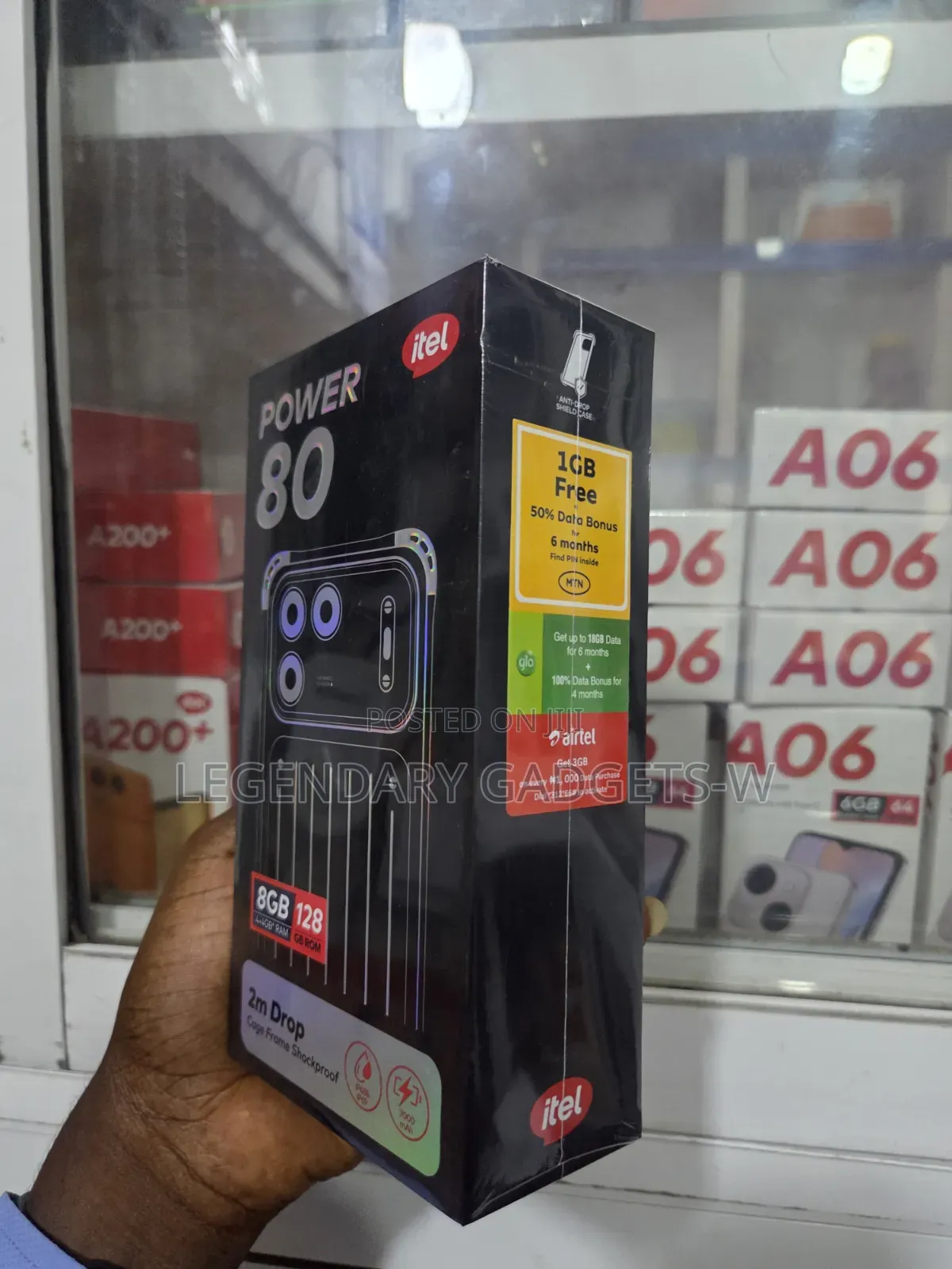 New Itel Power 80 128 GB Black