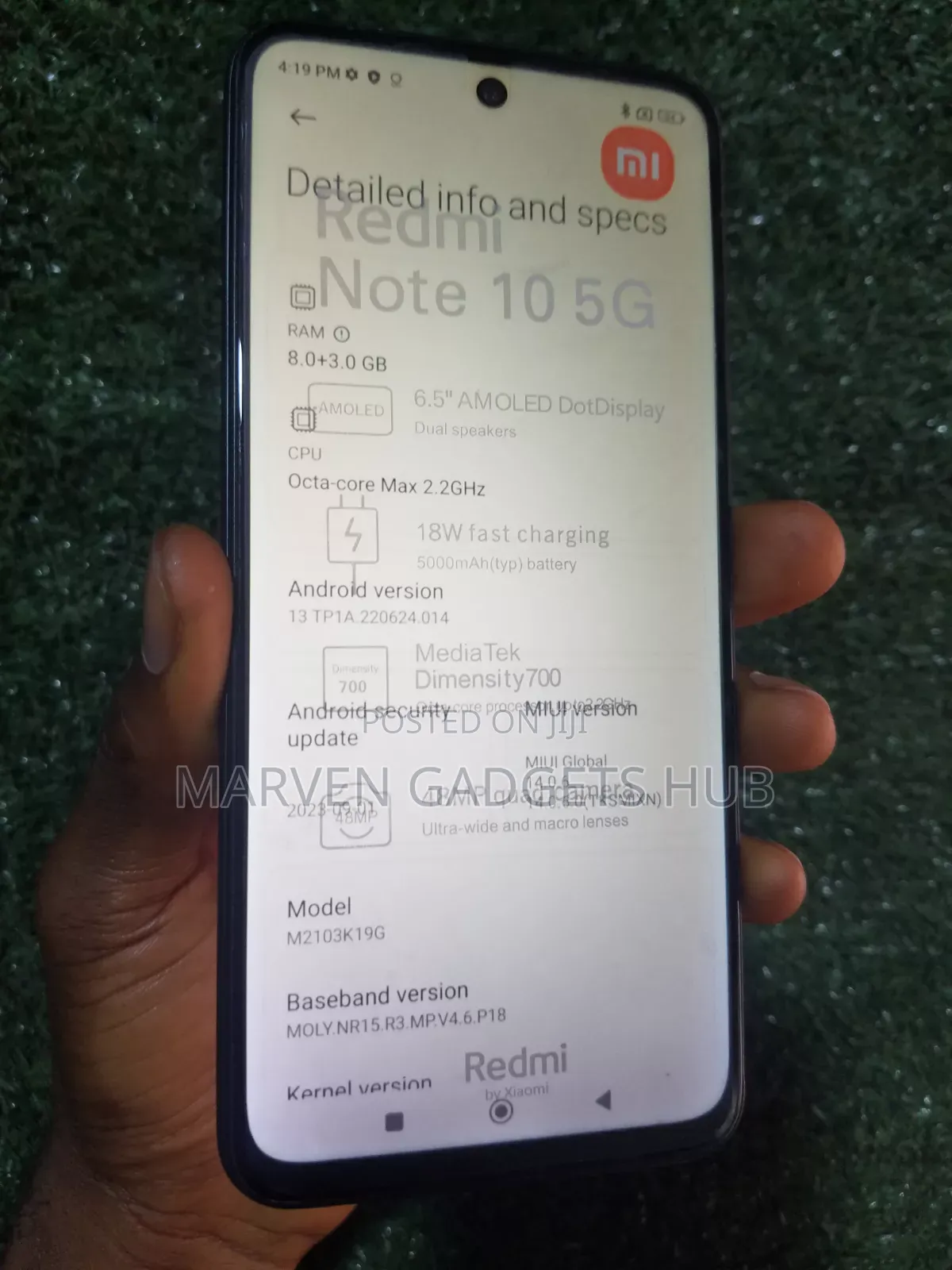 Xiaomi Redmi Note 10 5G 256 GB Gray
