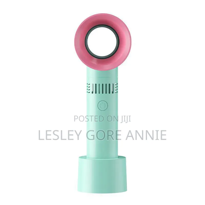 Rechargeable Bladeless Mini Hand Fan – Portable High Speed Fan