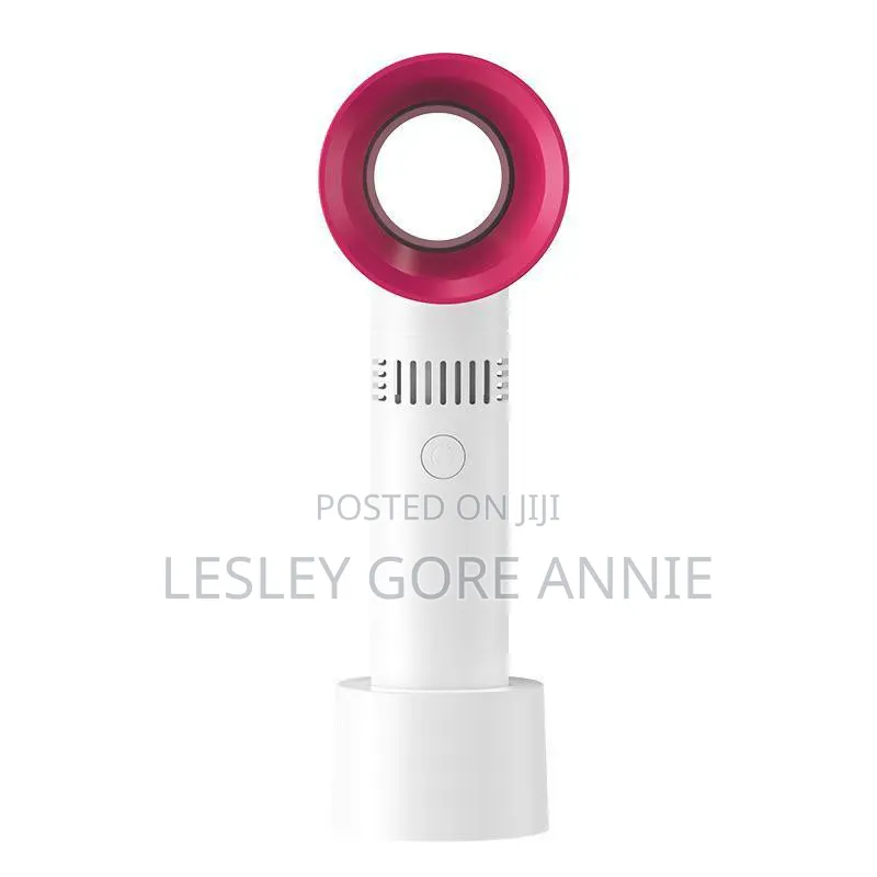 Rechargeable Bladeless Mini Hand Fan – Portable High Speed Fan
