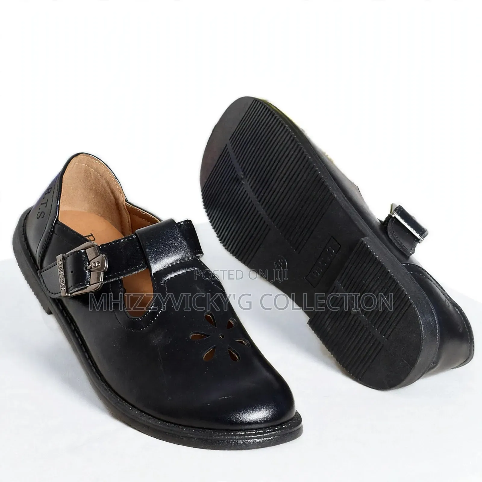 Girls Classic T-Bar Buckle School Shoes