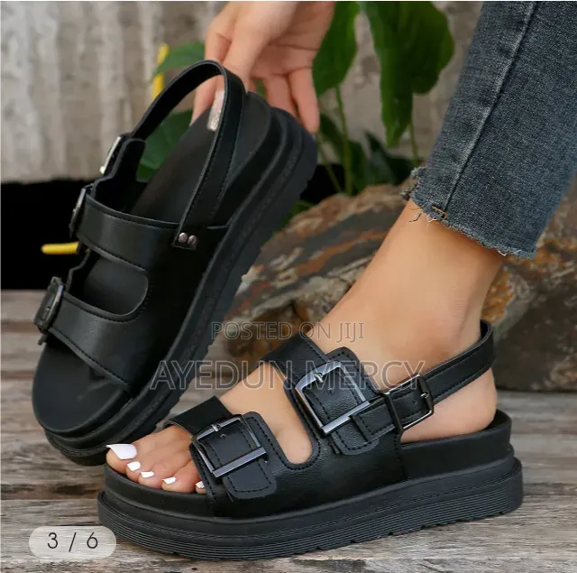 Buckle Flat Sandals