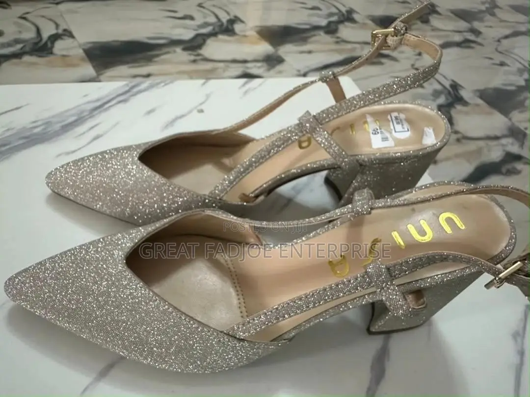 Sparkling Silver Pointed-Toe Heels