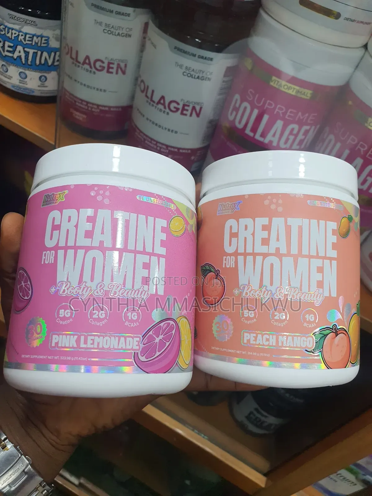 Two Tubs of Nutrex Research Creatine for Women