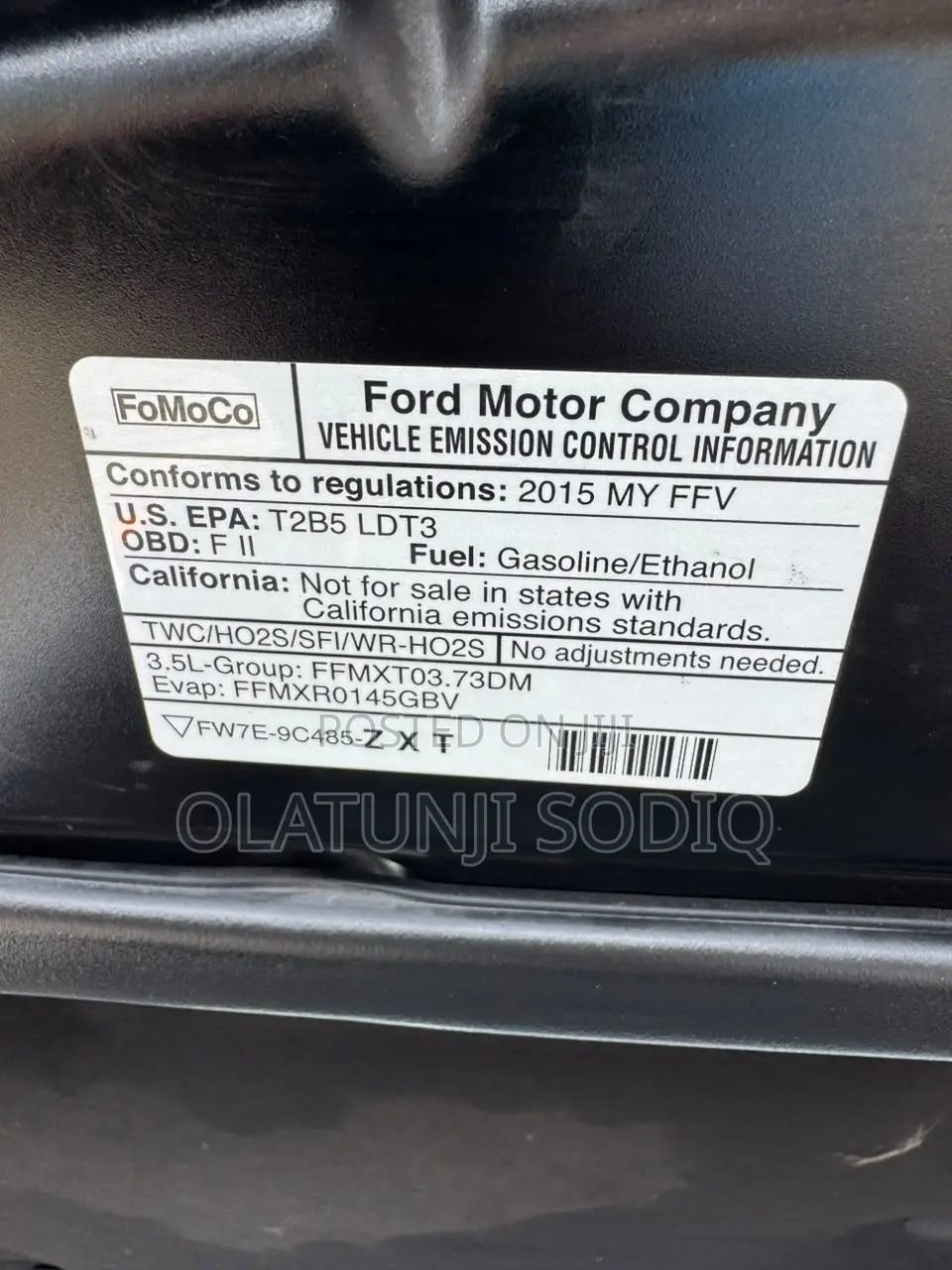 Ford Explorer Limited 4dr SUV (3.5L 6cyl 6A) 2015 Black