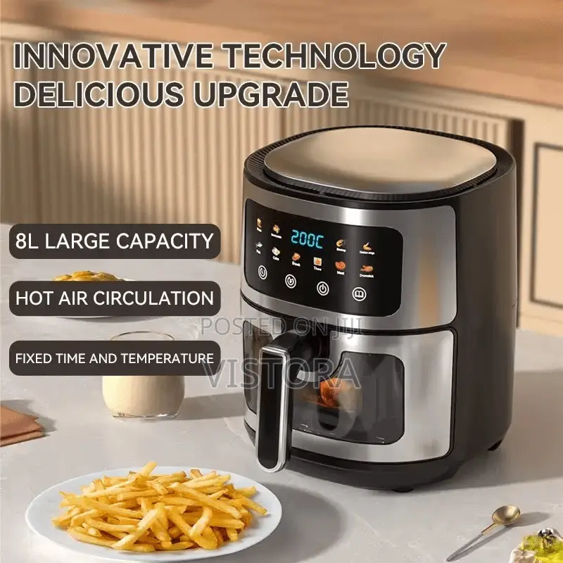 Air Fryer 8 Liters Digital Touchscreen – Large Capacity Cooker