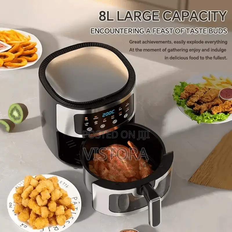 Air Fryer 8 Liters Digital Touchscreen – Large Capacity Cooker