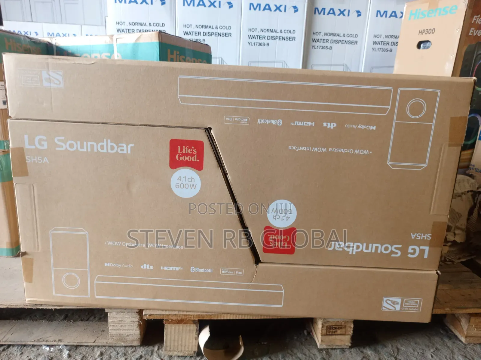 LG Sh5a 600w 4.1ch Soundbar With Subwoofer