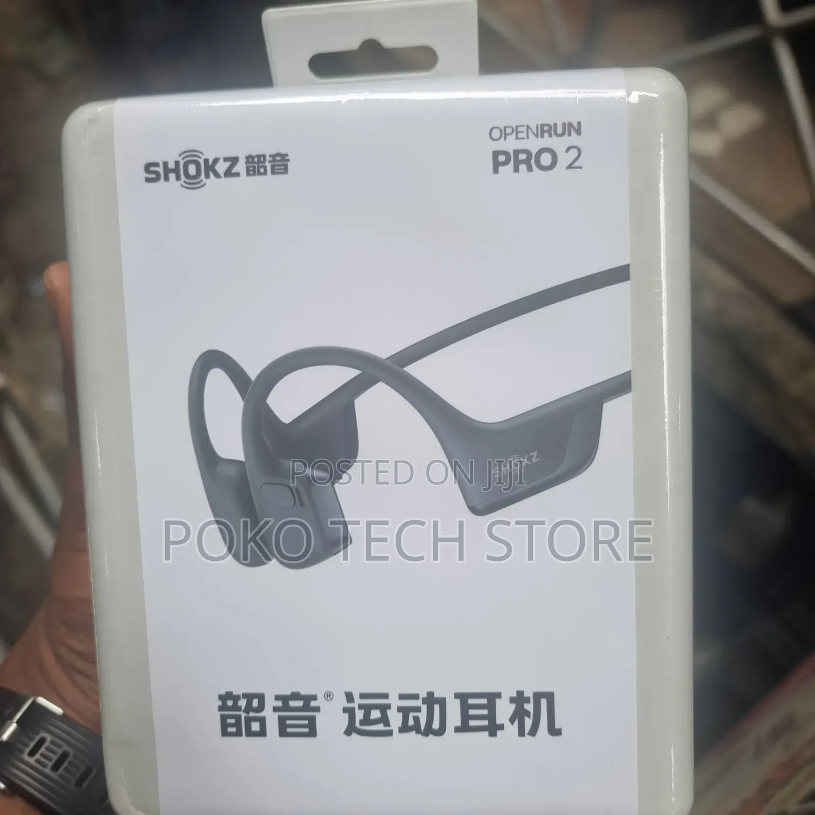 Shokz OpenRun Pro 2 Open-Ear Bone and Air Conduction Sport Headphones.