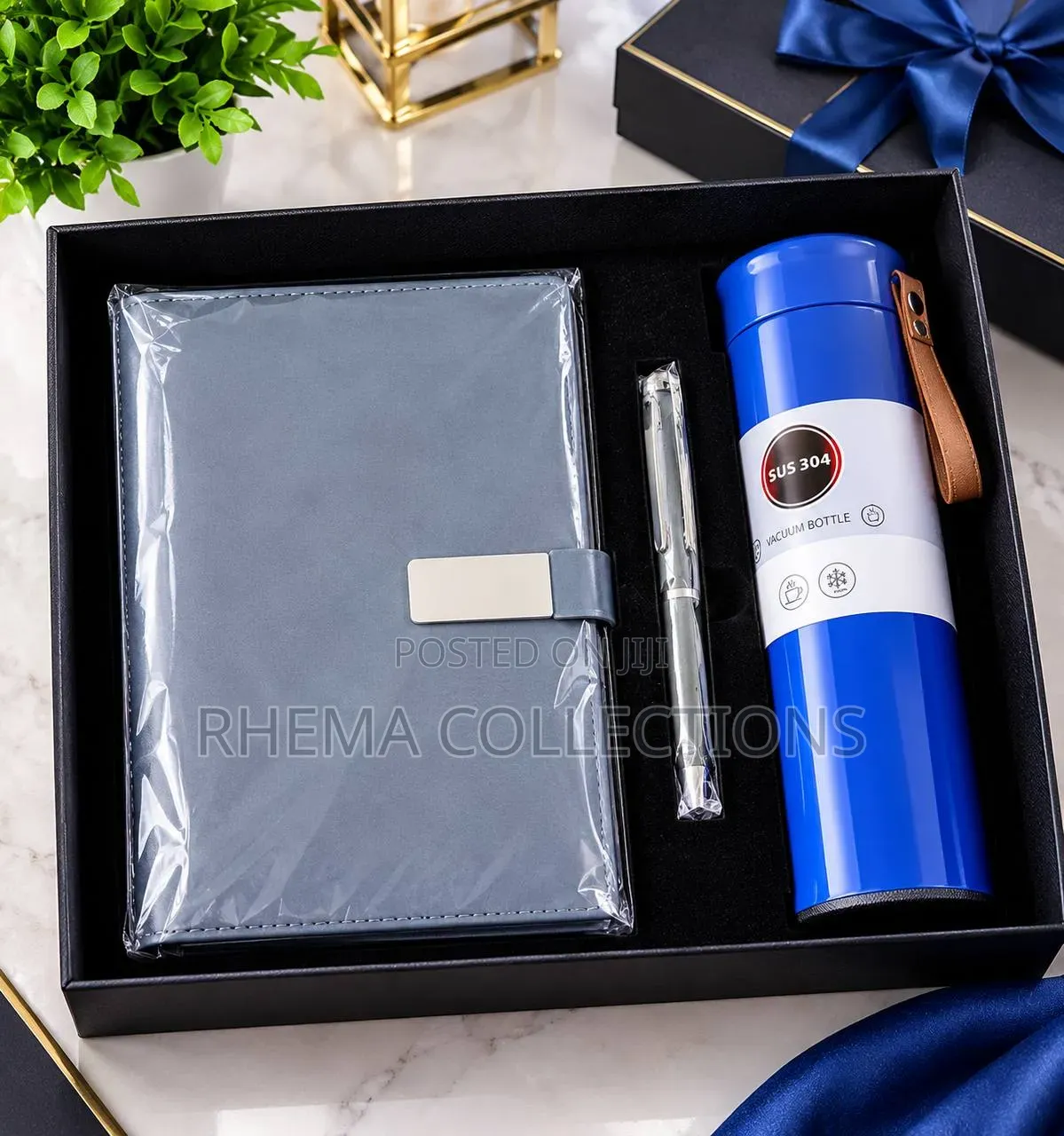 Premium 3in1 Gift Set (FLASK DIARY SET)