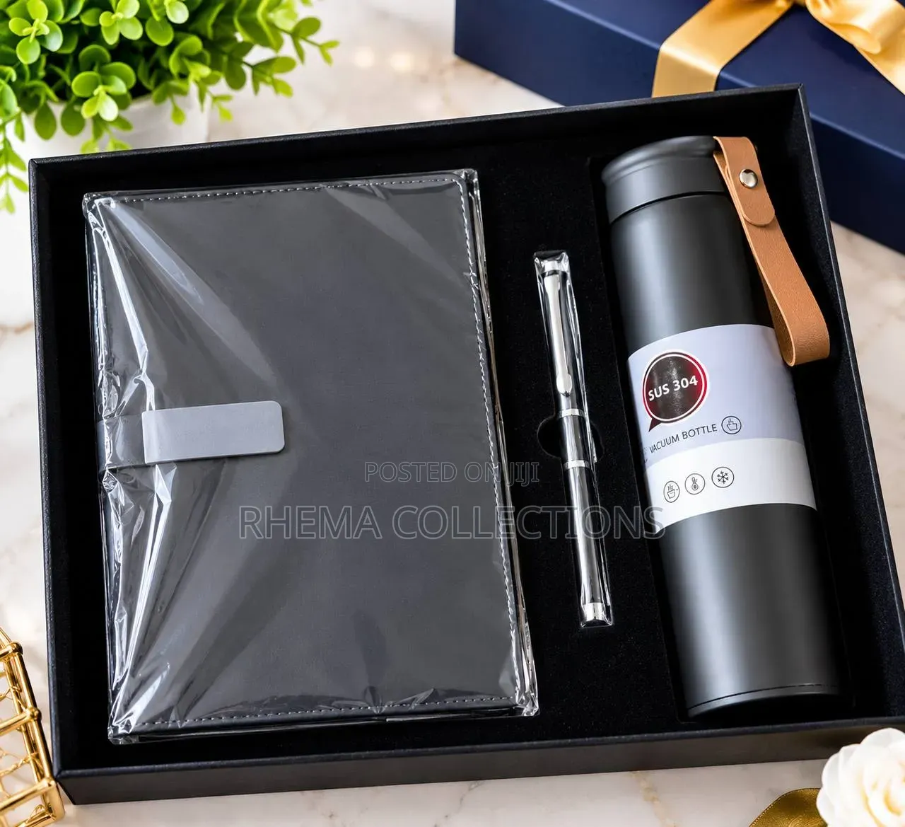 Premium 3in1 Gift Set (FLASK DIARY SET)