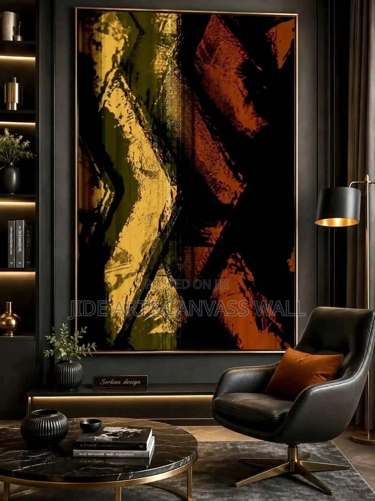 A Moody Modern Abstract Art Wall Frame