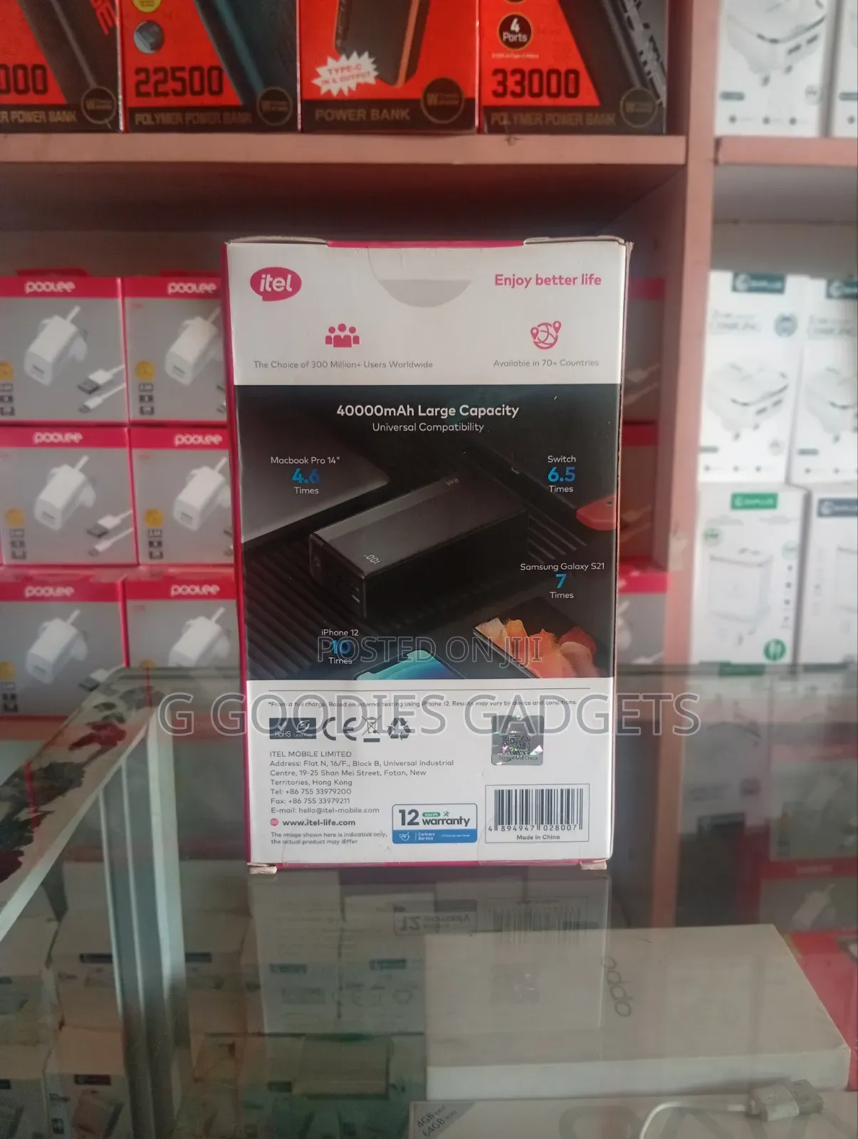 Itel 40000 Mah Power Bank