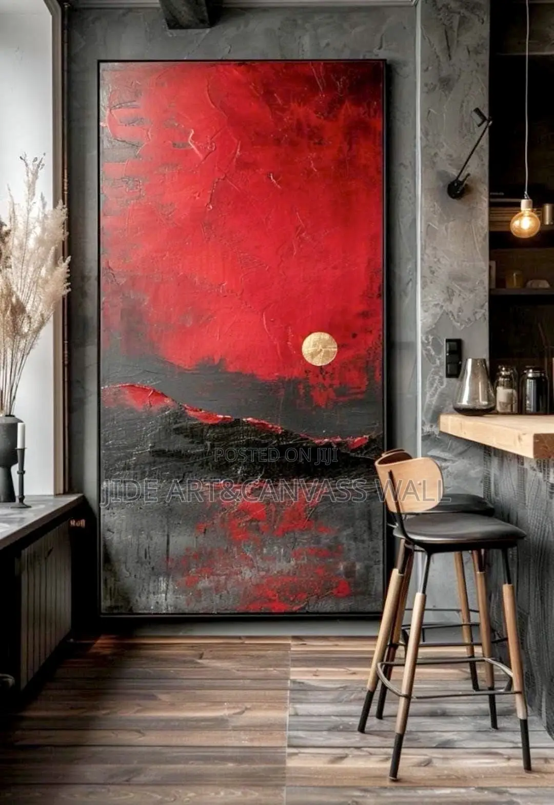A Moon Abstract Wall Art Frame
