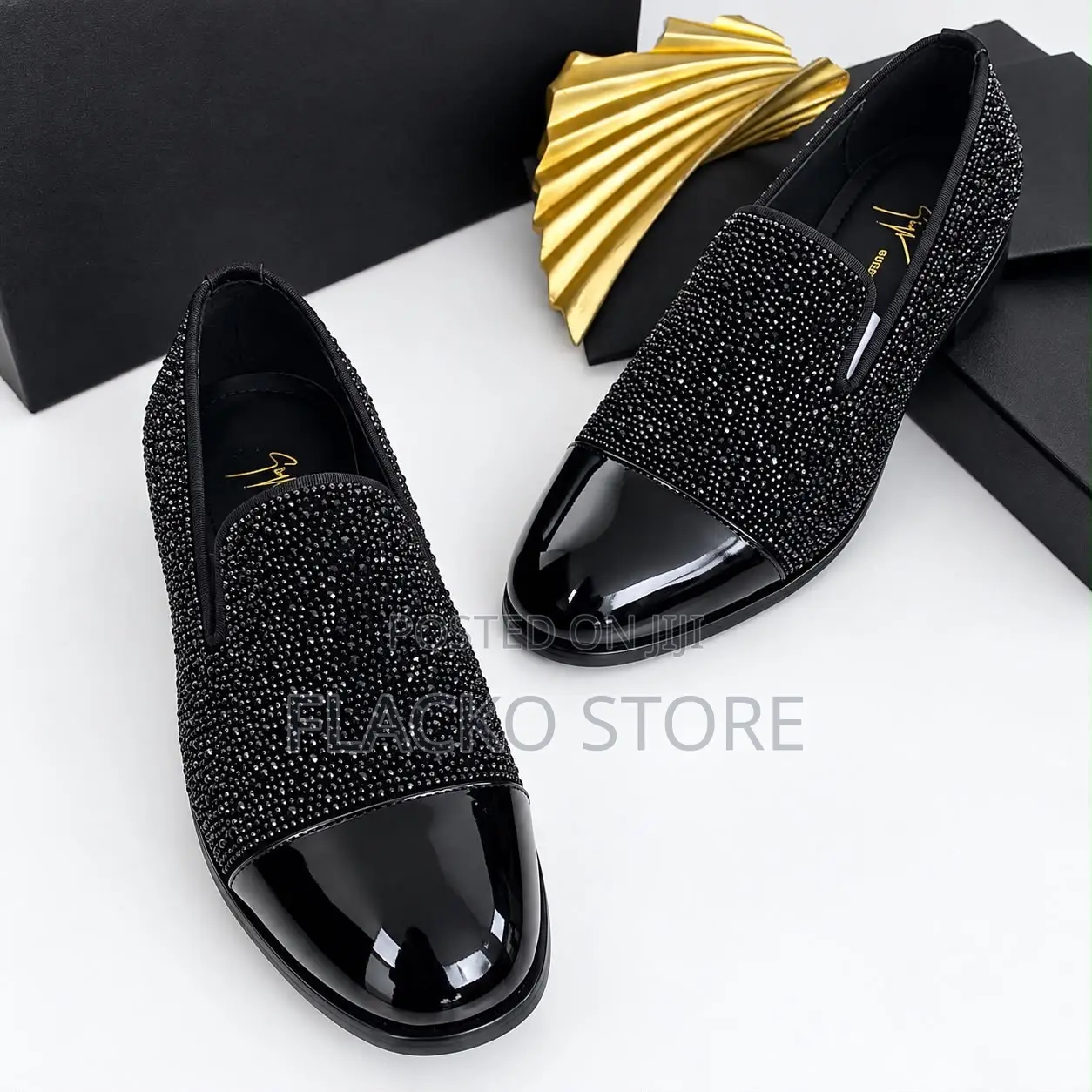 Exclusive Giuseppe Zanotti Patent Loafers Shoes