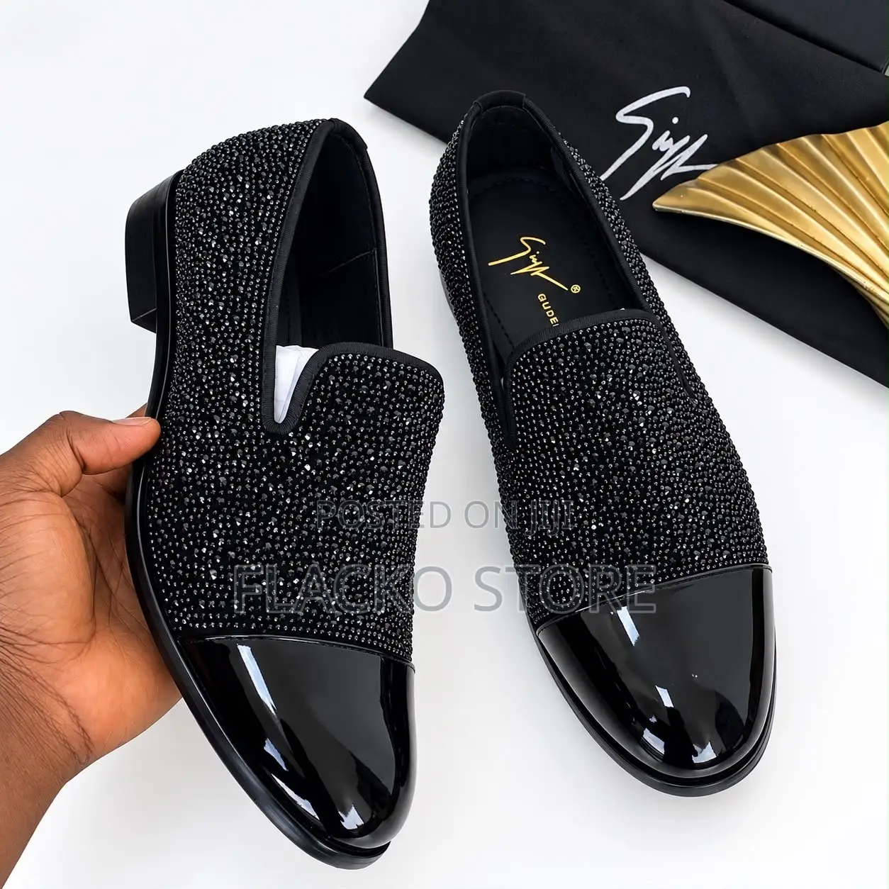 Exclusive Giuseppe Zanotti Patent Loafers Shoes