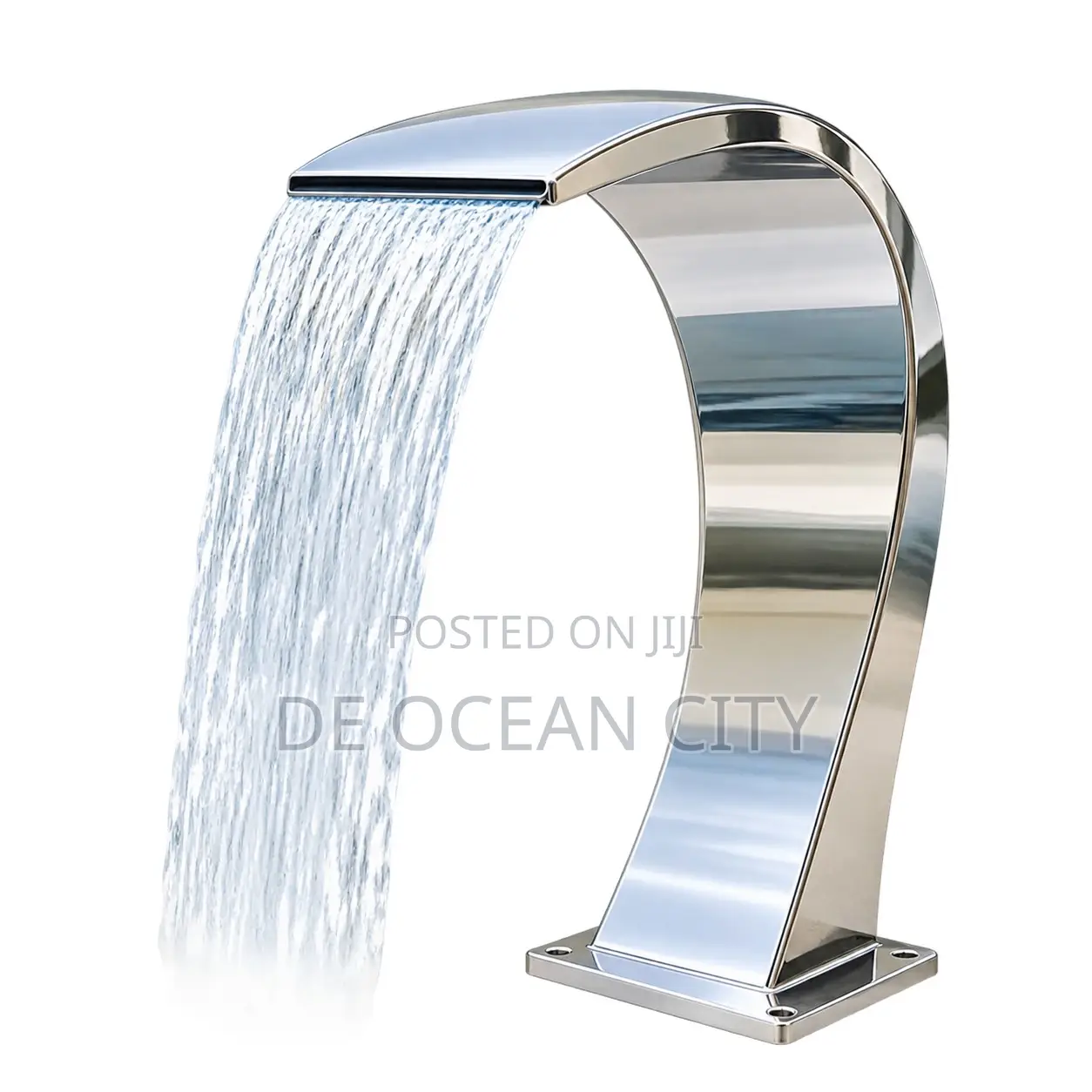 Curved Waterfall for Swimming Pool
