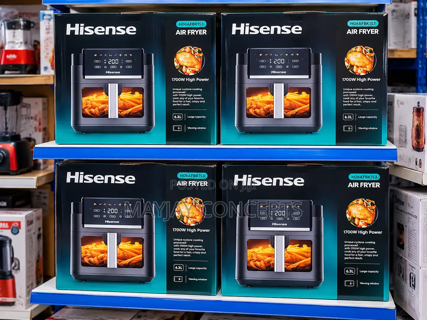 Hisense H06AFBK1S3 6.3L 1700W Digital Touchscreen Air Fryer