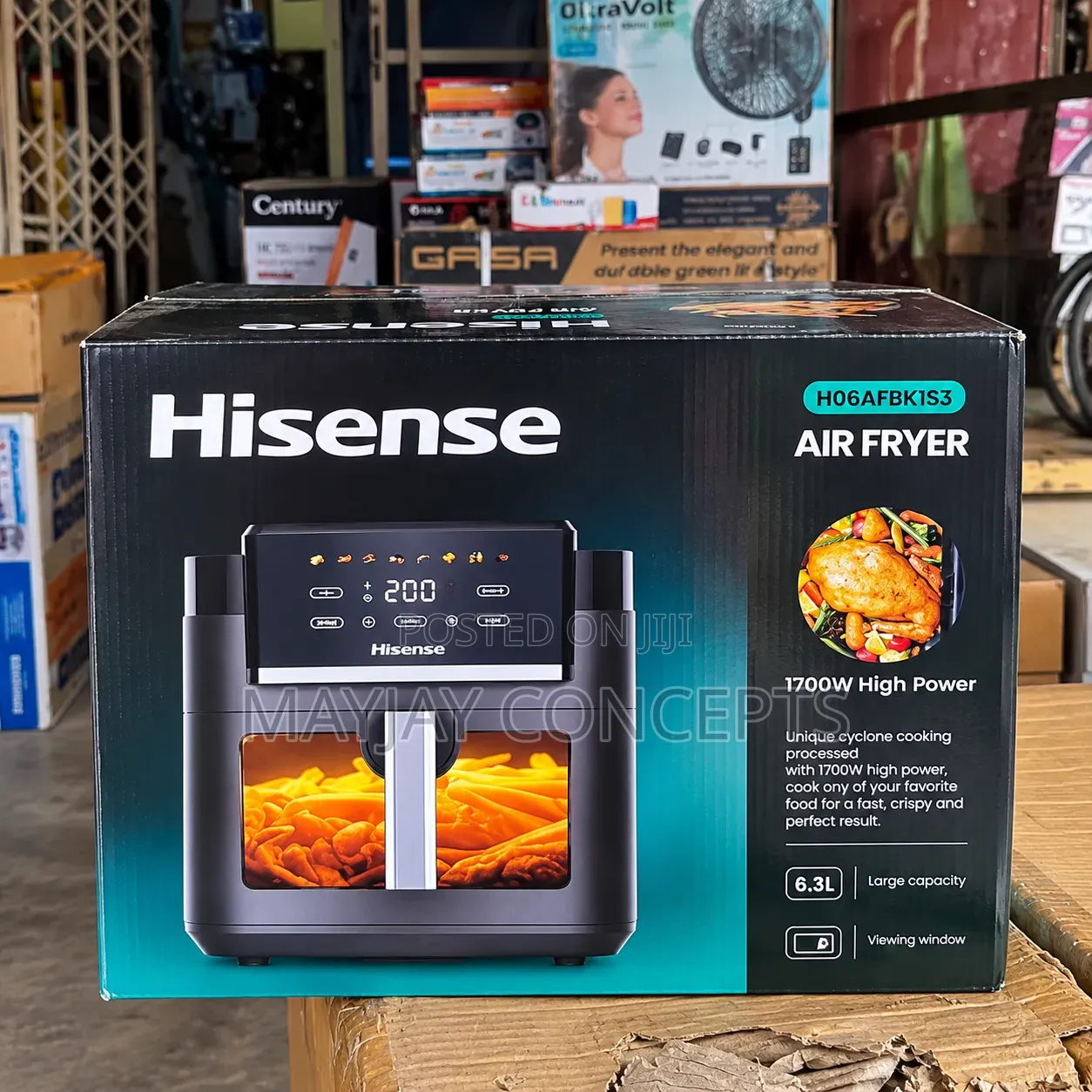 Hisense H06AFBK1S3 6.3L 1700W Digital Touchscreen Air Fryer
