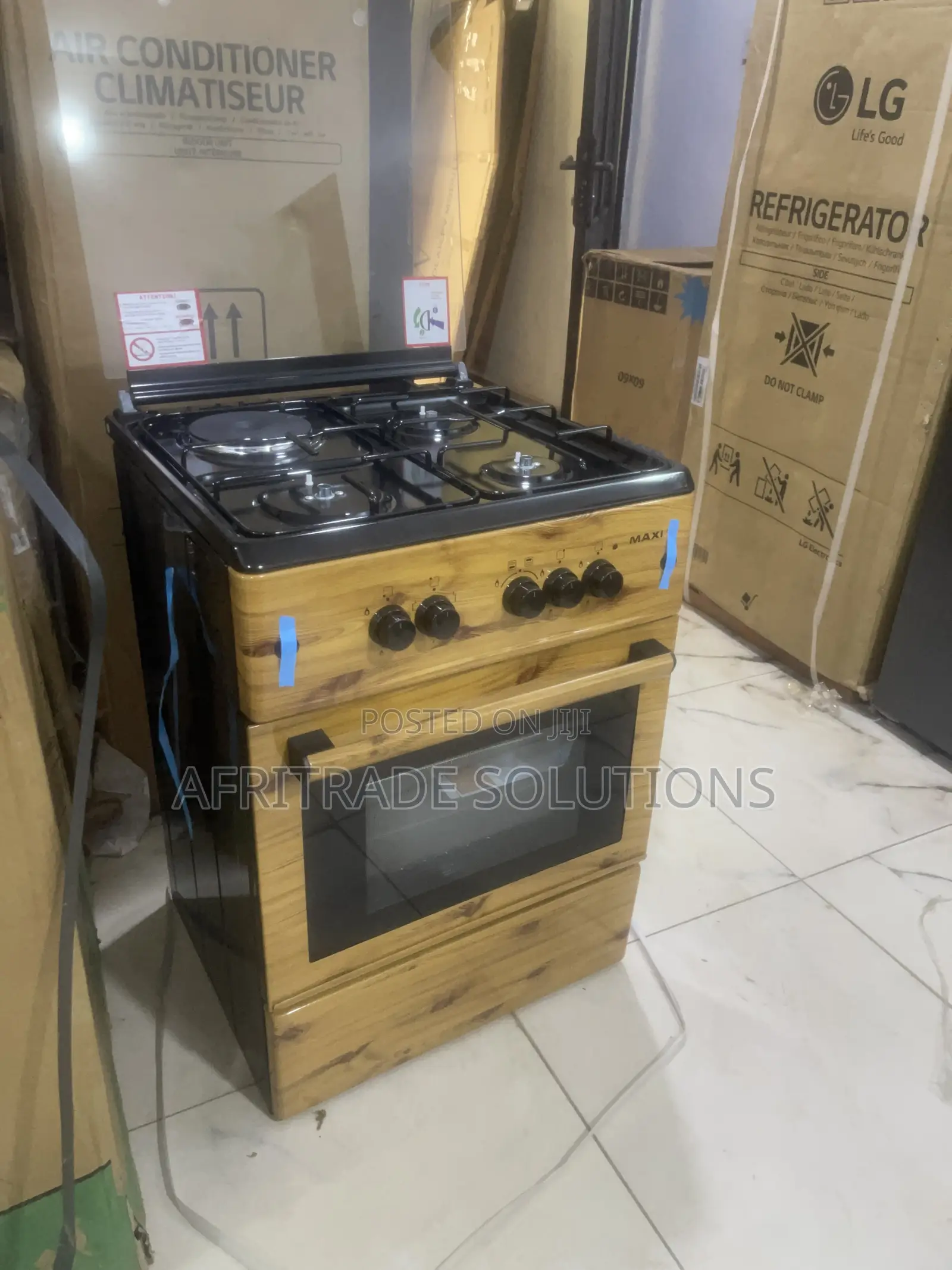 Maxi 6060 Gas Cooker – Three Burners, Extra Heat