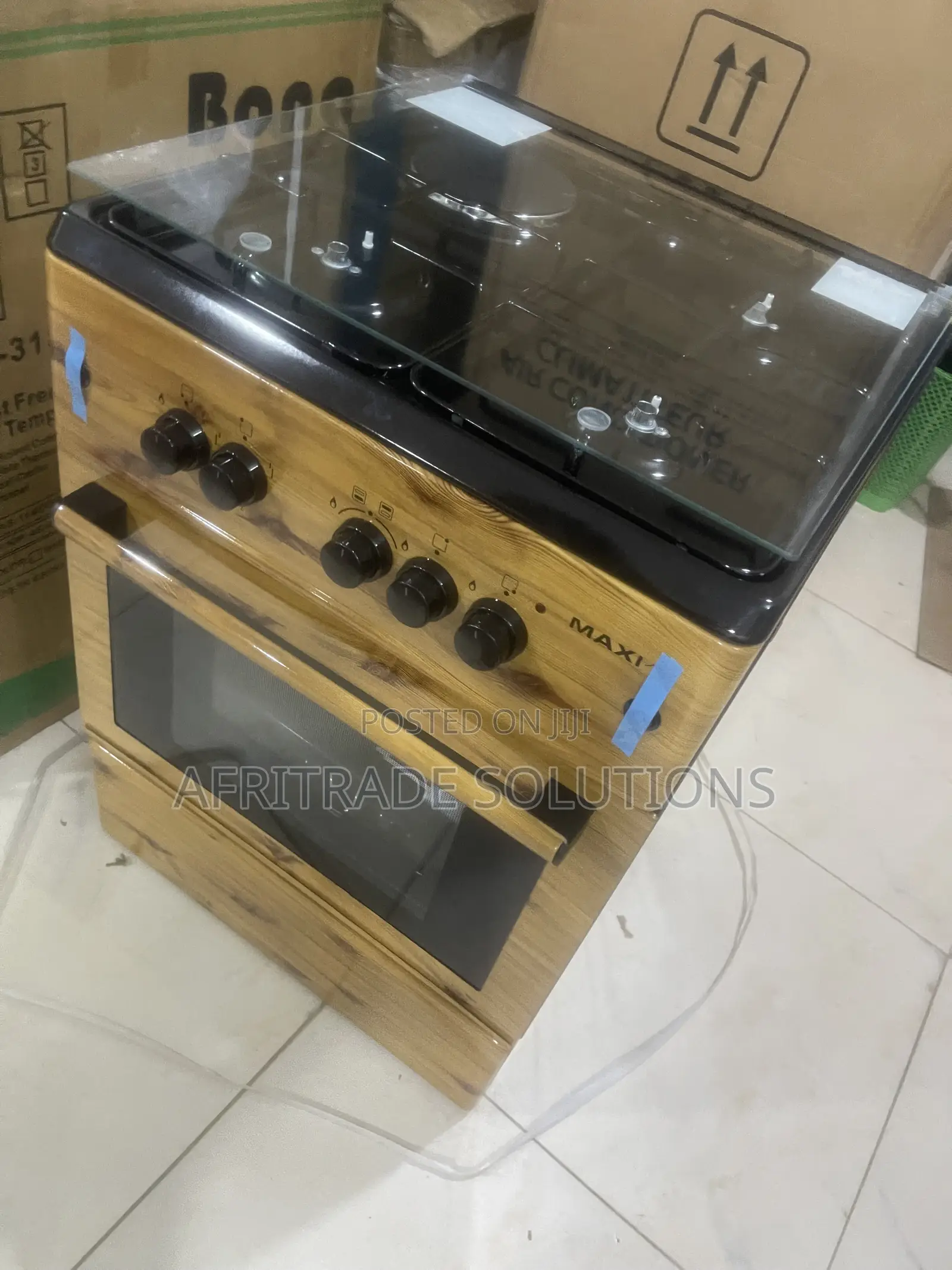 Maxi 6060 Gas Cooker – Three Burners + One Extra