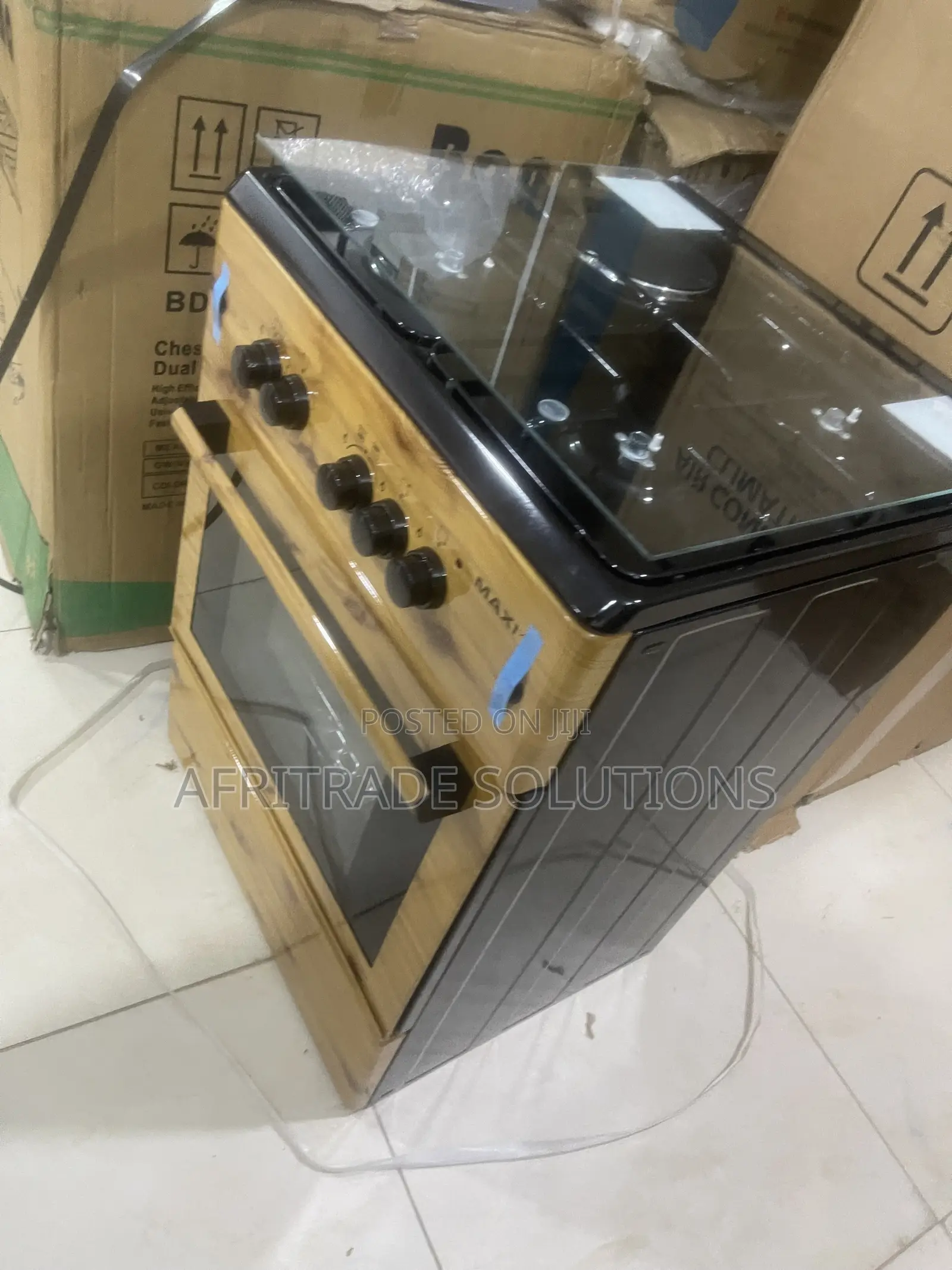Maxi 6060 Gas Cooker – Three Burners + One Extra