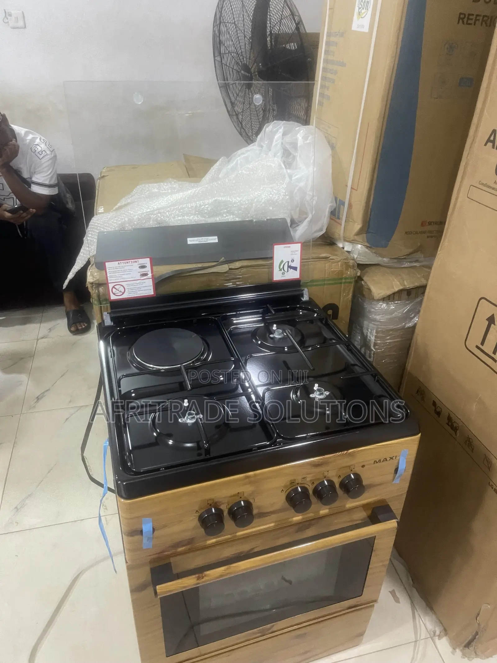 Maxi 6060 Gas Cooker – Four Cooking Zones, One Choice