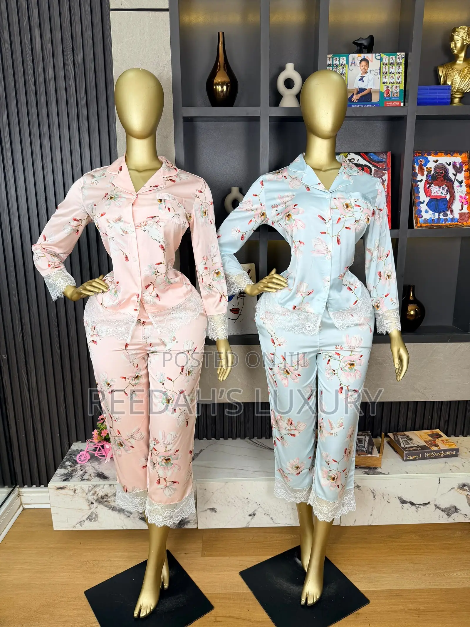 Blossom Silk Lounge/Pajamas Set
