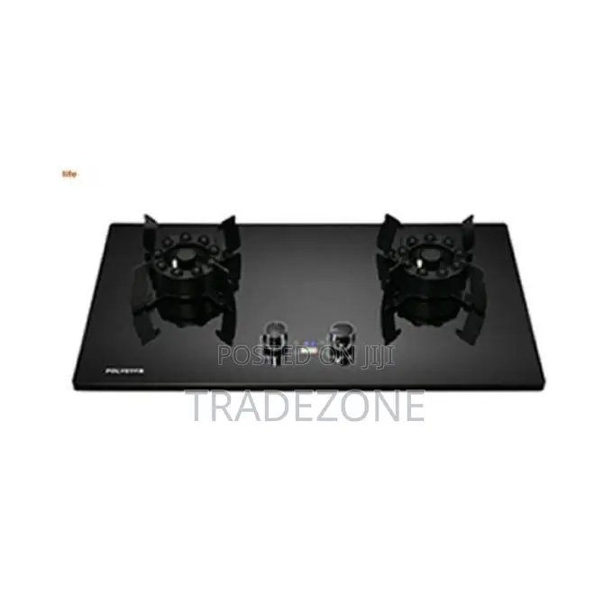Polystar 90CM 2 Burner Tempered Glass Built-in Gas Hob | PV-NYQB2002T