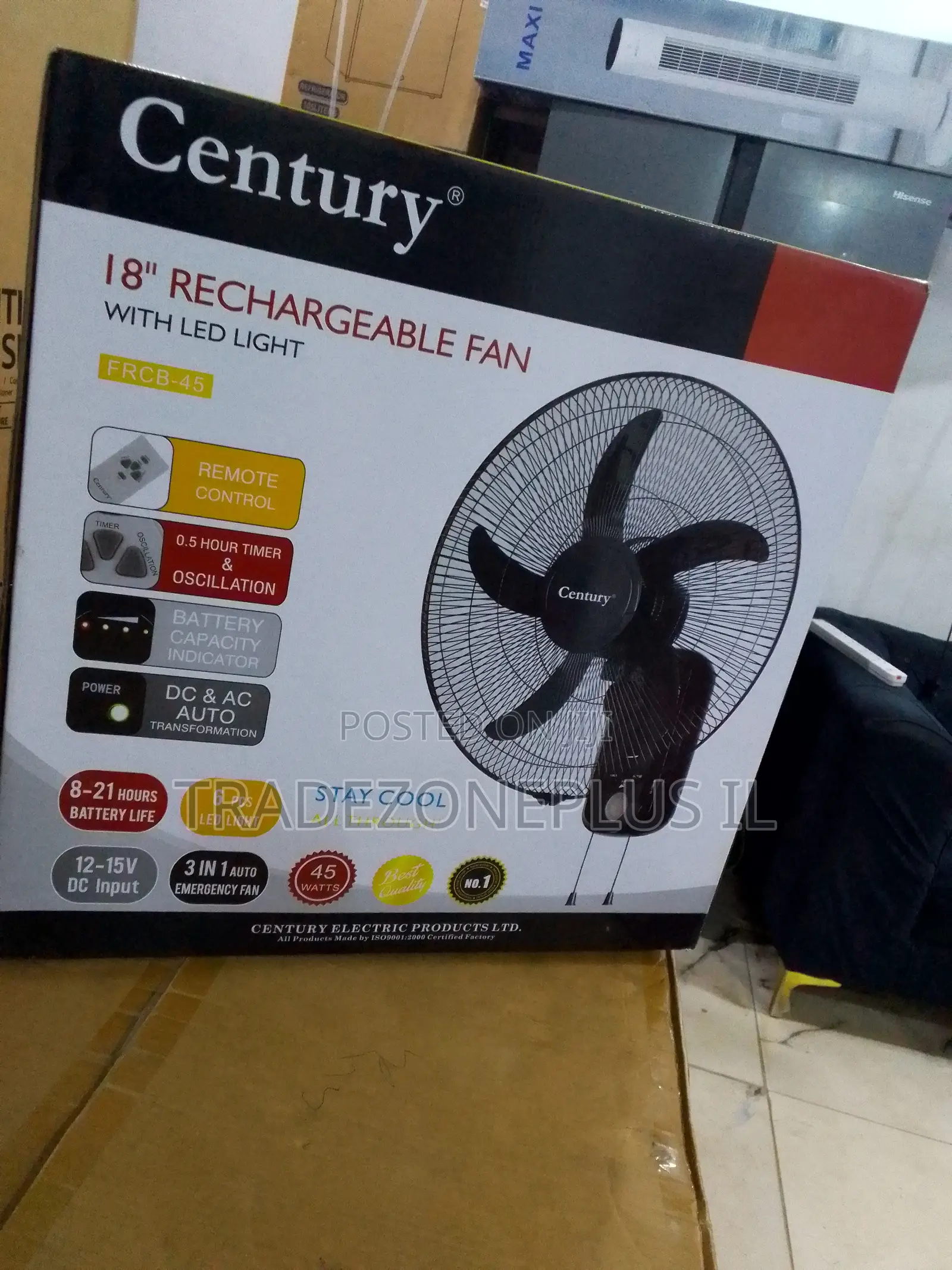 Century Fan 45W With DC and AC Power