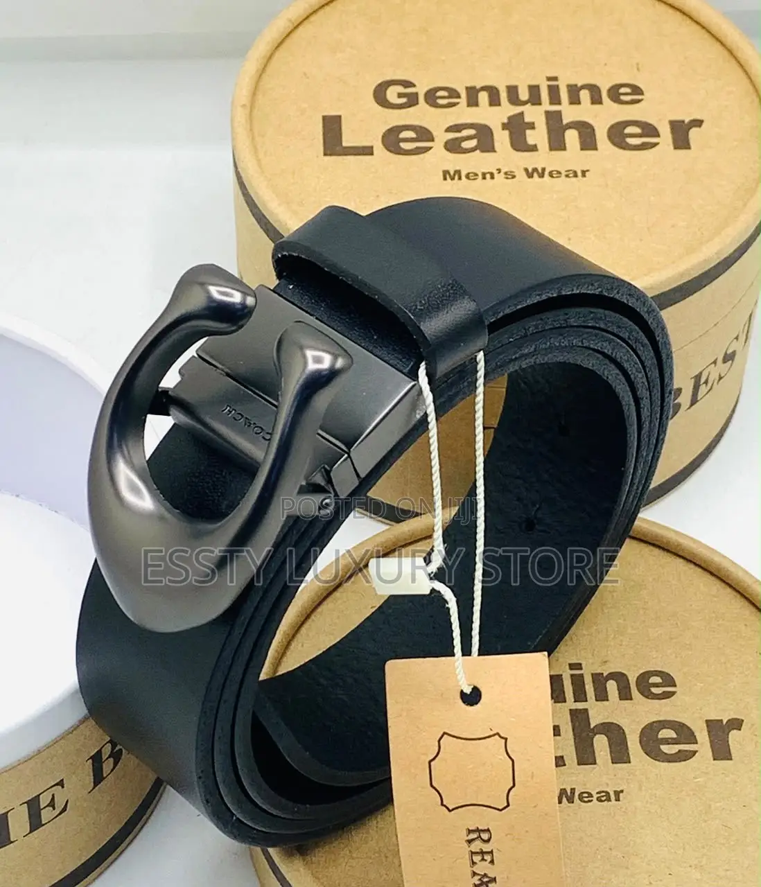 Coach Pure Leather Waist Belt