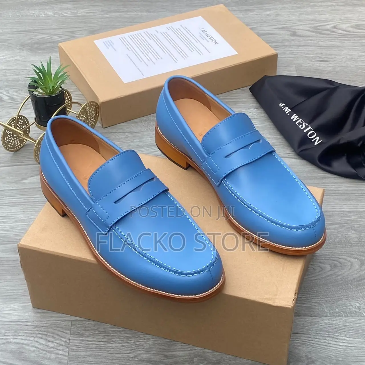 Exclusive J.M. Weston Luxury Loafers Shoes