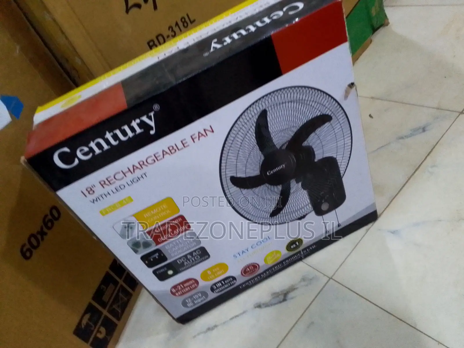 Century Rechargeable Electric Cooling Fan