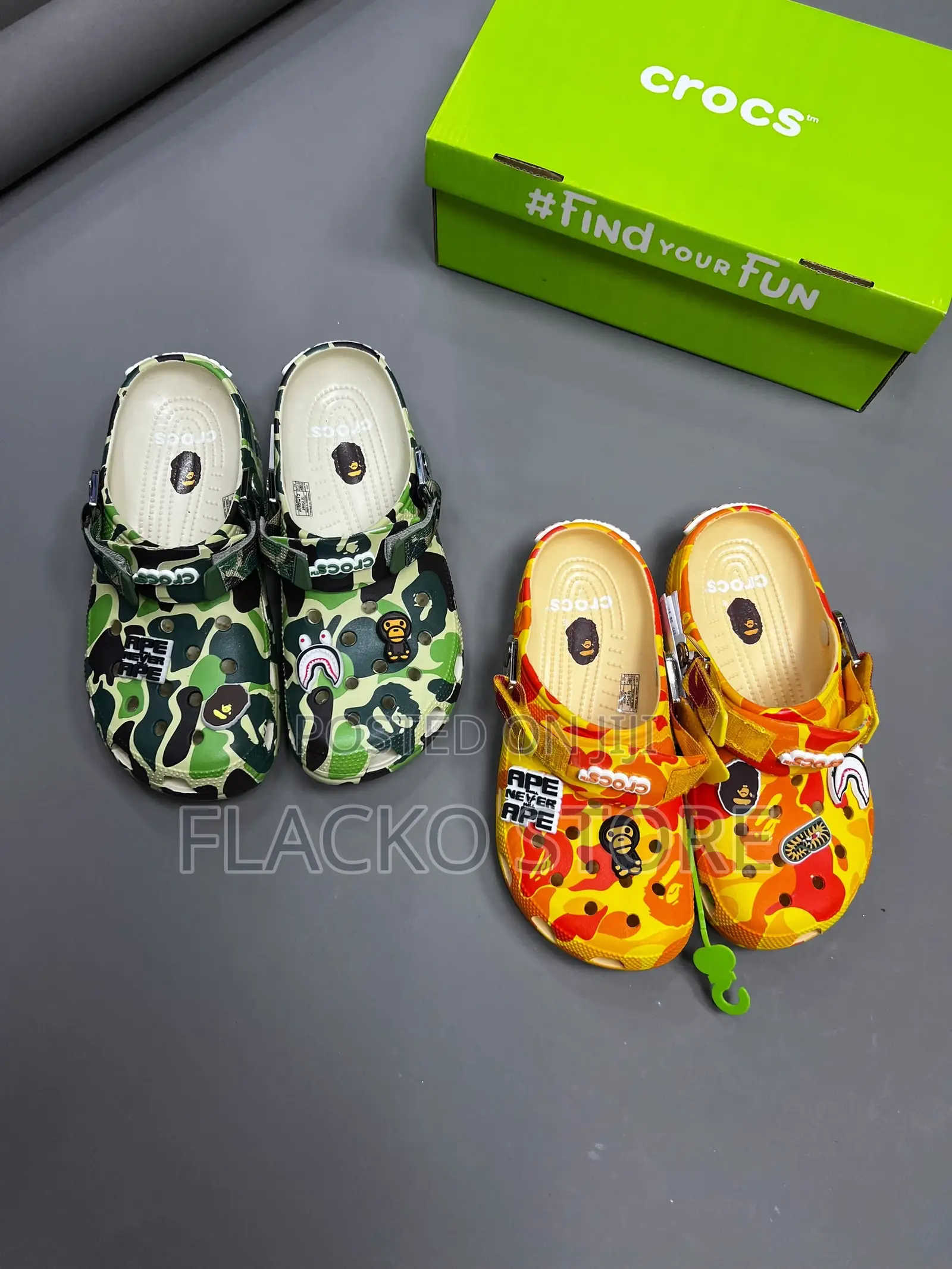 High Quality a Bathing Ape Clogs