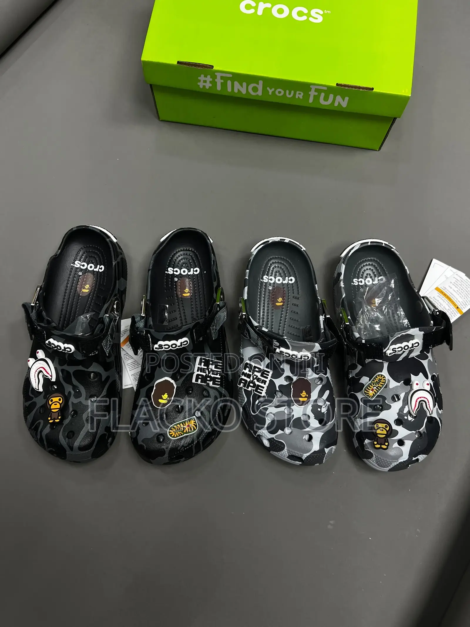 High Quality a Bathing Ape Clogs