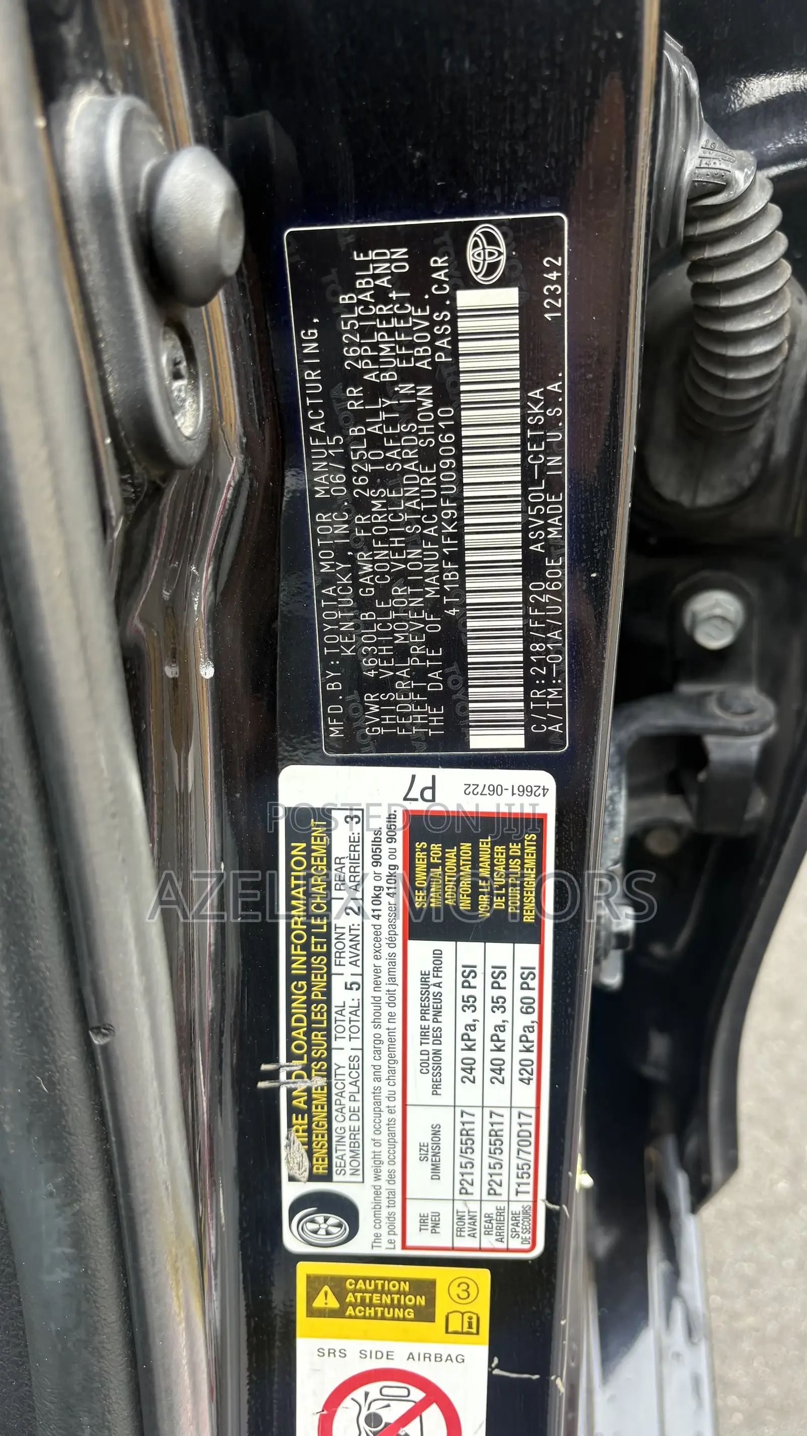 Toyota Camry SE w/Special Edition Pkg (2.5L 4cyl 6A) 2016 Black