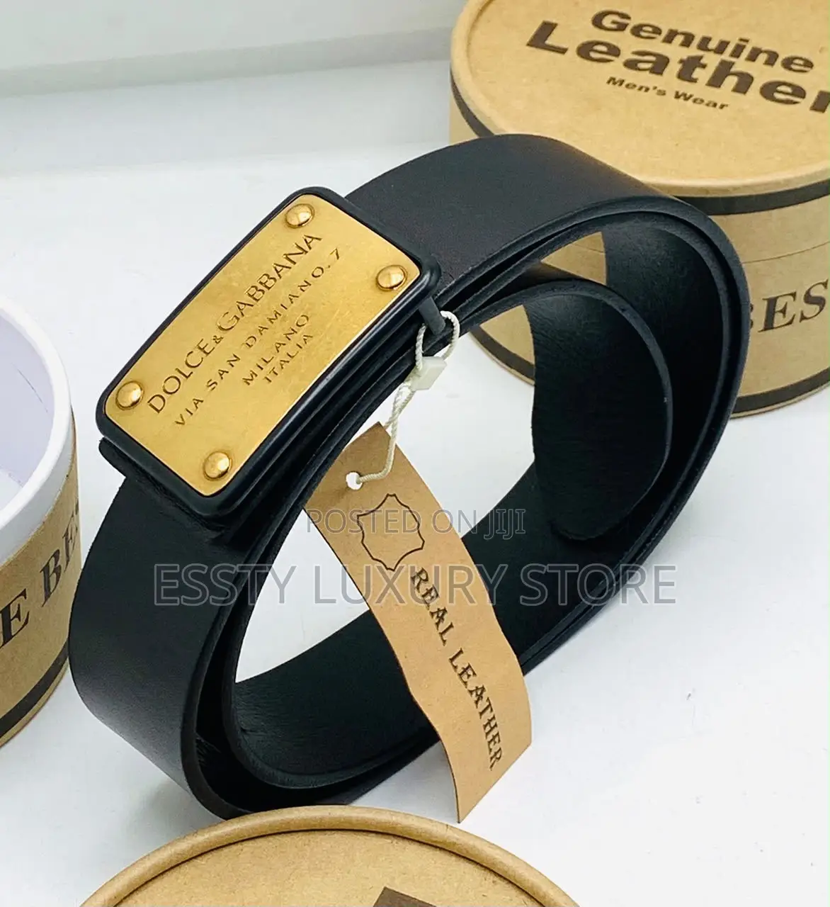 Dolce & Gabbana Pure Leather Waist Belt