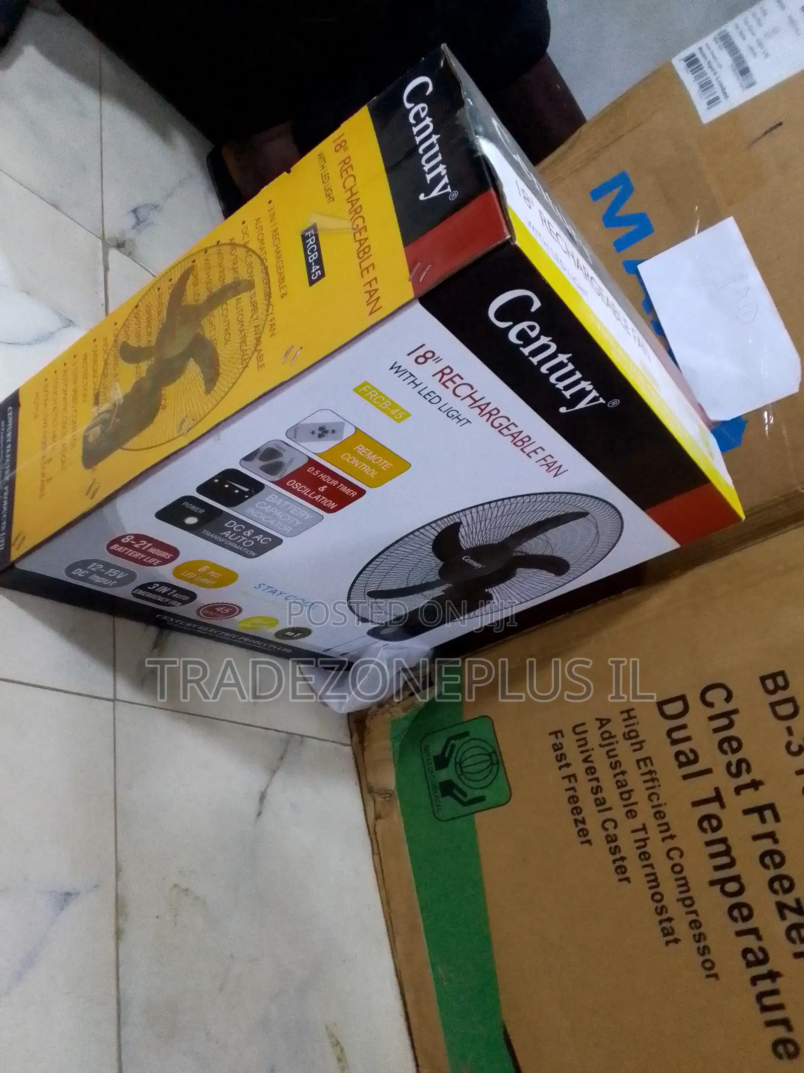 Century 45W Home Cooling Rechargeable Fan