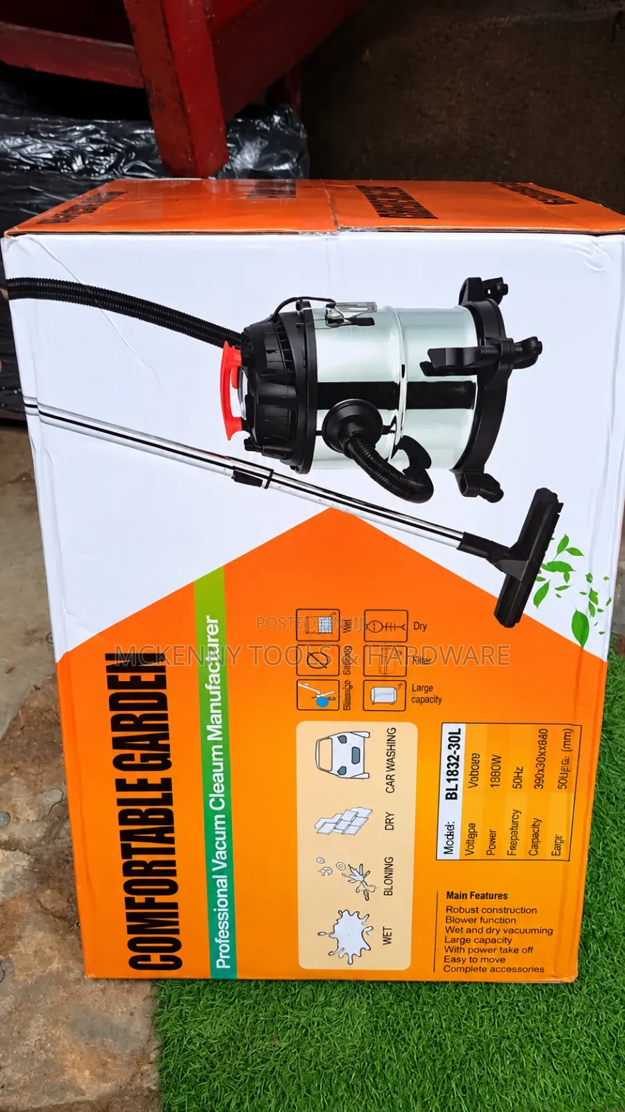 Comfortable Garden BJ1922-20L 1200W Wet Dry Vacuum Cleaner 3-in-1