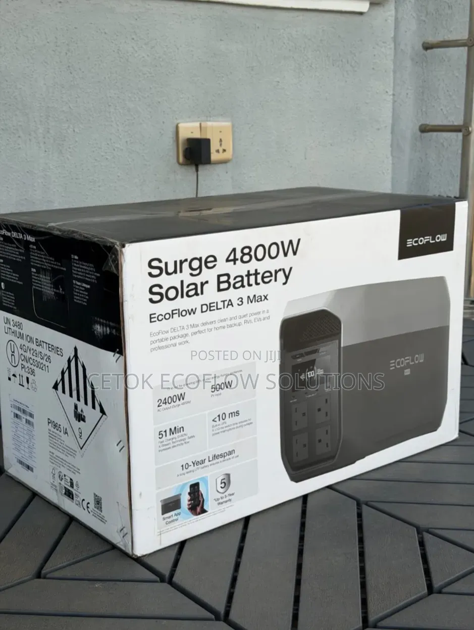 Ecoflow Delta 3 Max 2.4kVA (2,400W) 2kwh Solar Gen Power Station