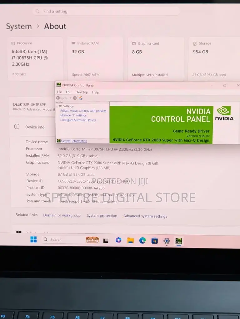 Laptop Razer Blade Advanced 32GB Intel Core i7 SSD 1T