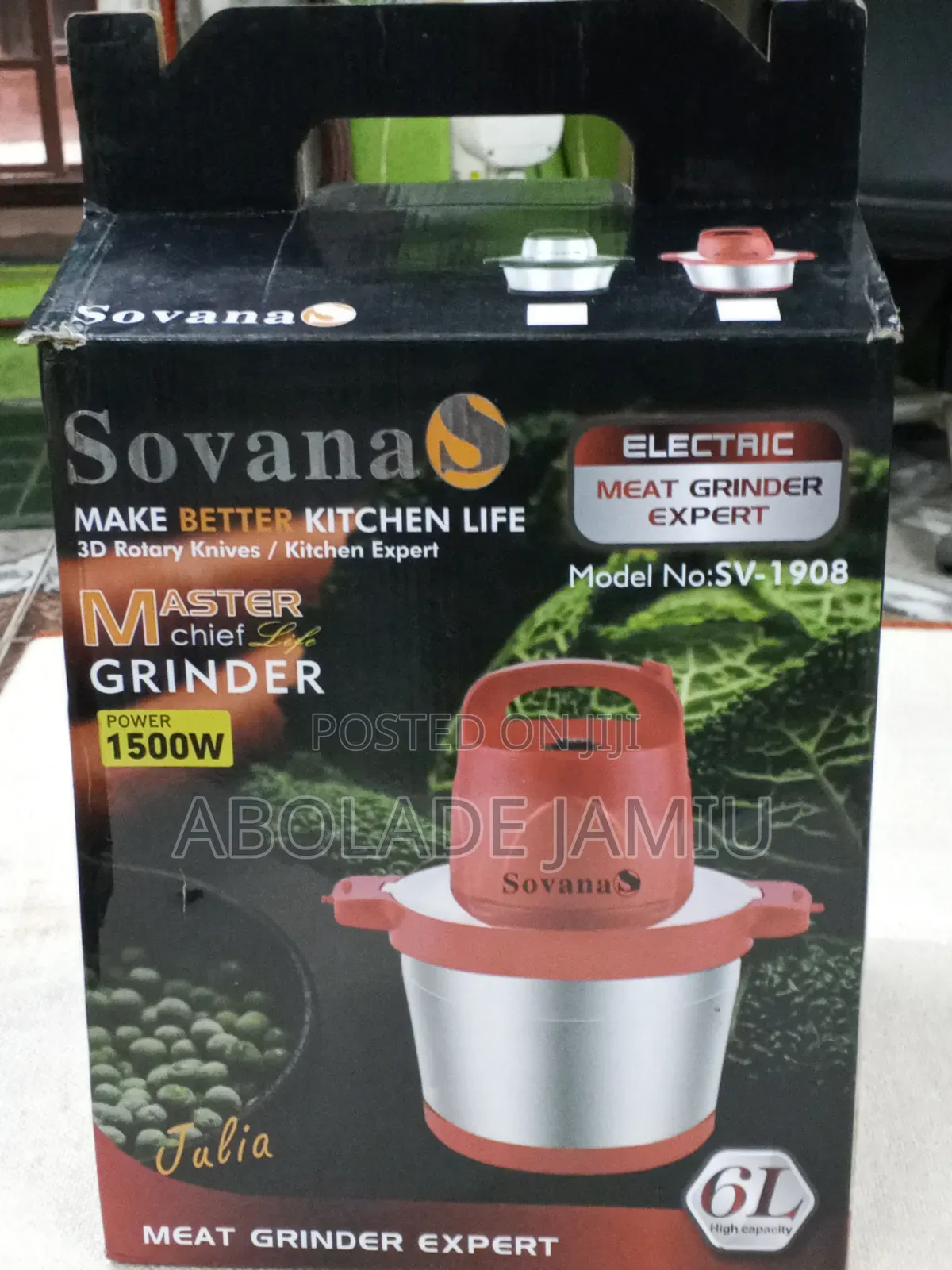 Brand New Sovana Yam Pounding Machine /Meat Grinder Expert 6L Capacity