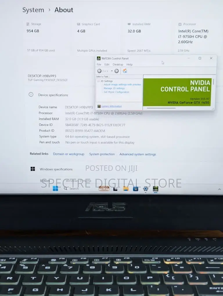 Laptop Asus TUF Dash F15 32GB Intel Core i7 SSD 1T