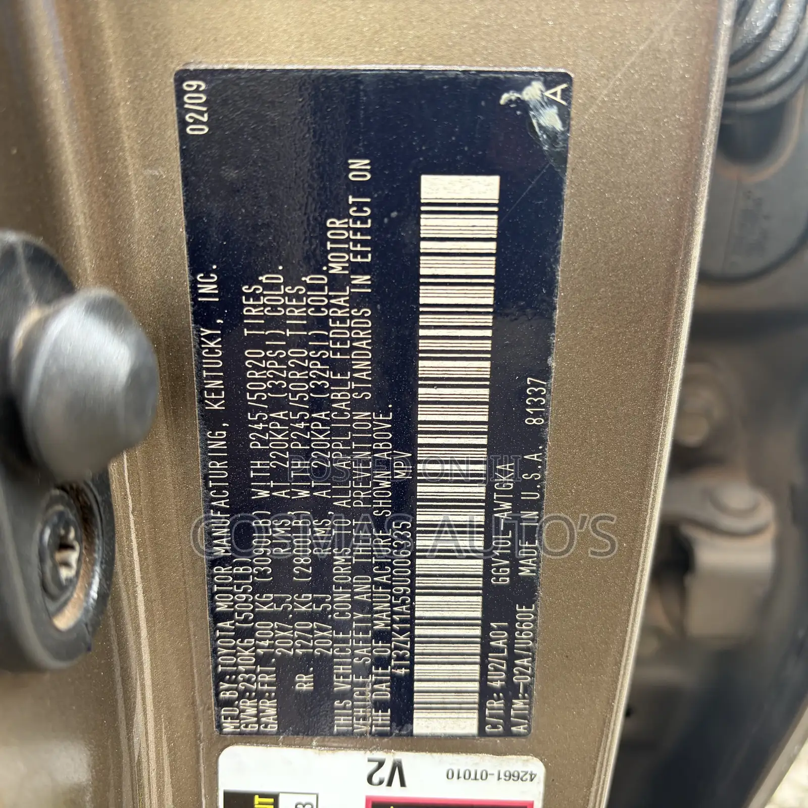 Toyota Venza Limited 2009 Gold
