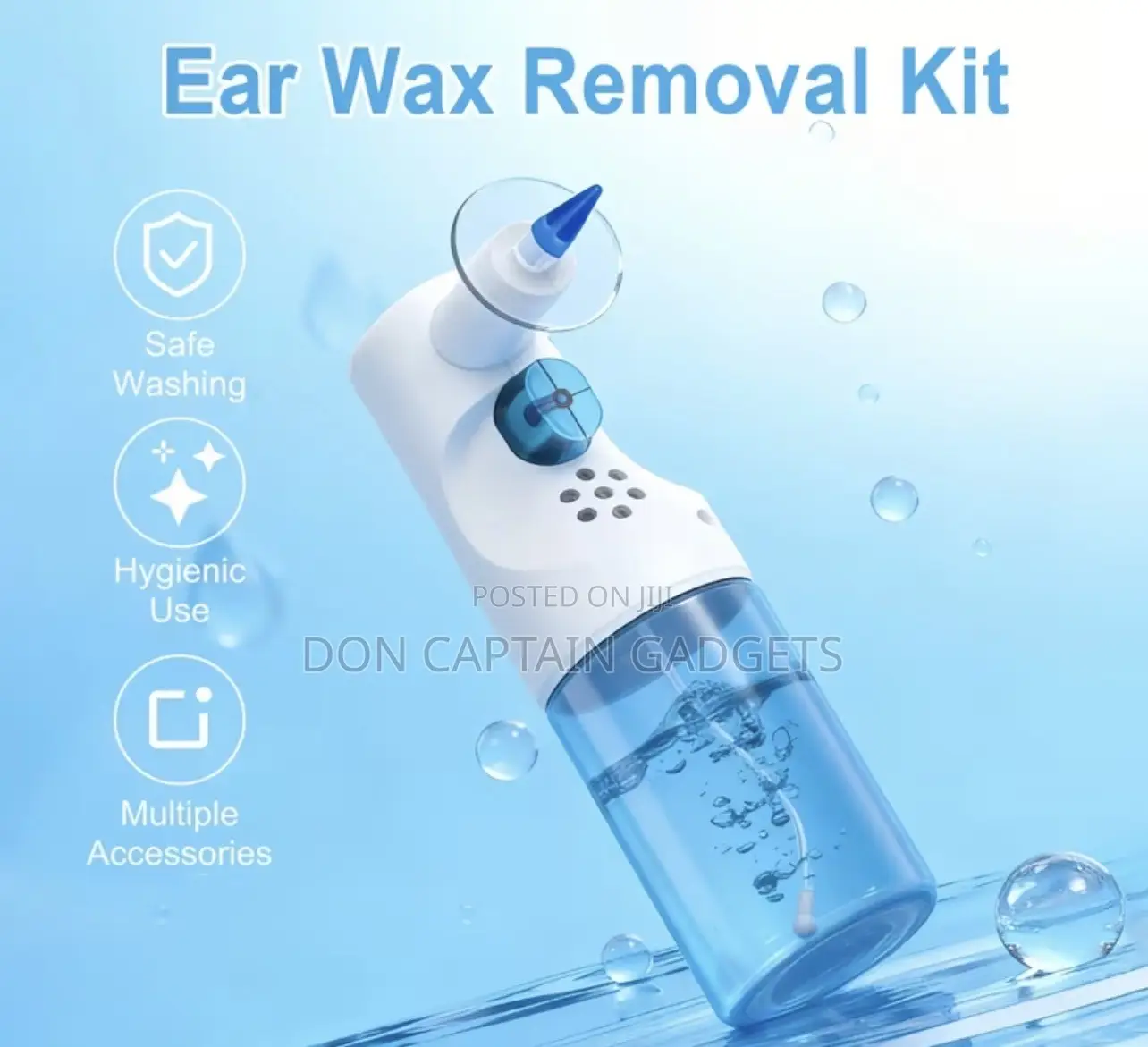 Ear Wax Removal, Manual Ear Irrigation Flushing System